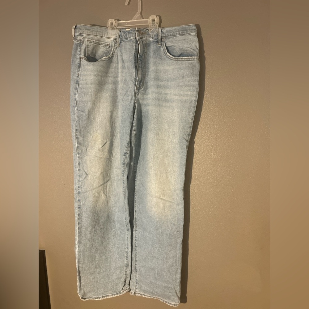 Universal Thread High Rise 90s Straight Leg Jeans Light Wash Size 16R Denim